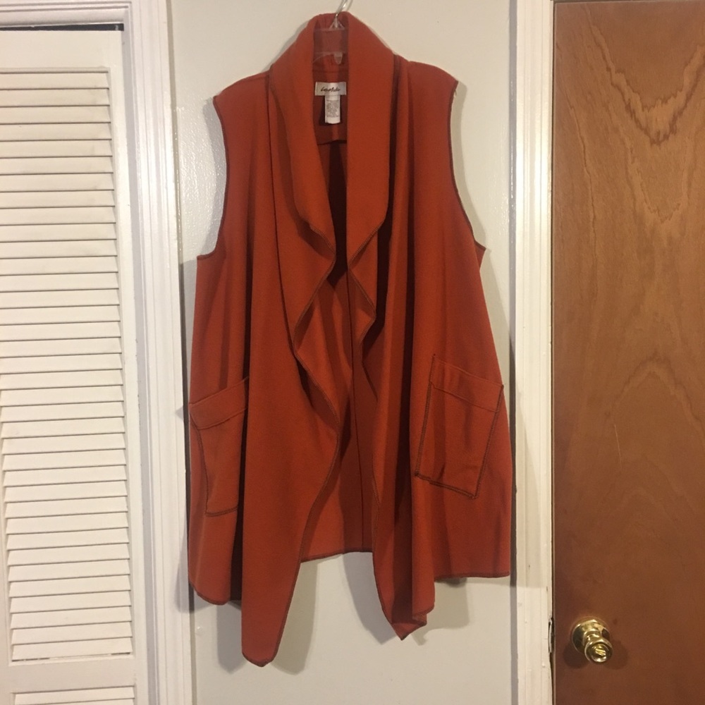 Plus Size Fleece Vest